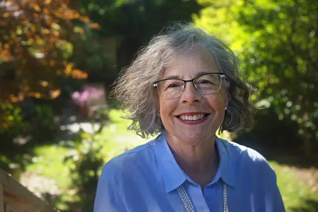 Audrey Miller, founder of Elder Caring Inc., outdoors
